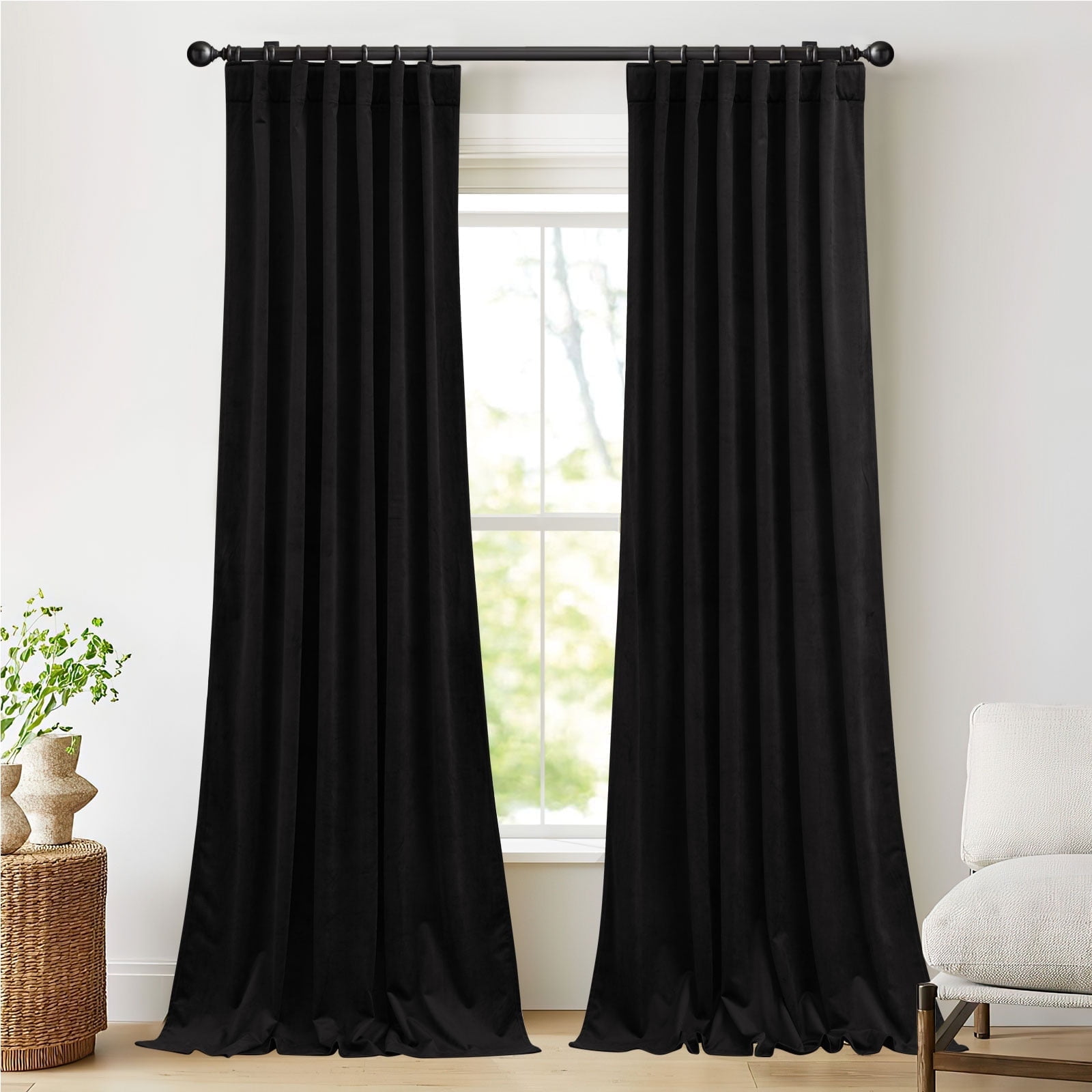 NICETOWN Blackout Curtains for Living Room, Thermal Insulated Noise ...