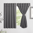 thumbnail image 1 of NICETOWN Blackout Curtains for Living room, Velcro Room Darkening Curtains Thermal Insulated and Privacy Temporary Blinds for Travel , 52"x63", 1 Panel, Grey, 1 of 9