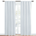 thumbnail image 1 of NICETOWN Blackout Curtains Rod Pocket Curtain Panels Light Blocking Curtains for Nursery 42x84 inch, Greyish White, 2 Panels, 1 of 9