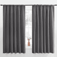 thumbnail image 1 of NICETOWN Blackout Curtains Thermal Insulated Rod Pocket Window Treatments Room Darkening Drapes for Bedroom, Grey, 62"x63", 2 Panels, 1 of 7
