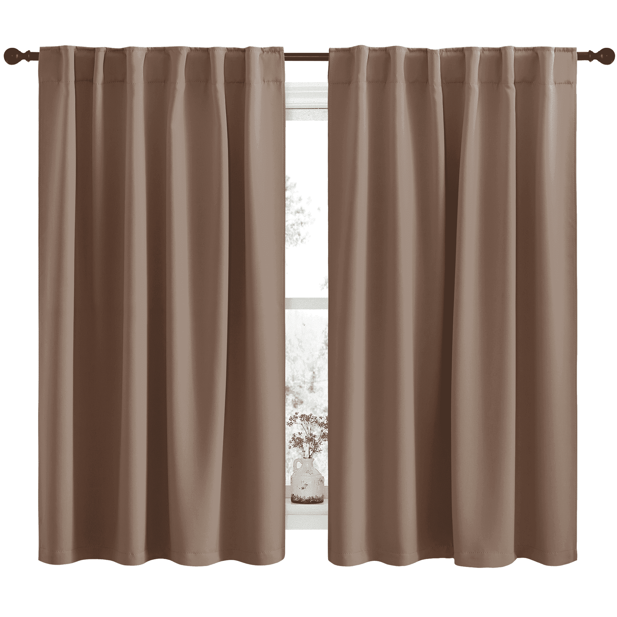 NICETOWN Blackout Curtains for Bedroom & Living Room, Backtab/Rod