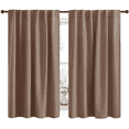 thumbnail image 1 of NICETOWN Blackout Curtains for Bedroom & Living Room, Backtab/Rod Pocket Pleated Blackout thermal Curtains, Set of 2, W52 x L54, Cappuccino, 1 of 7