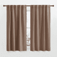 thumbnail image 1 of NICETOWN Blackout Curtains for Bedroom, Thermal Insulation Backtab and Rod Pocket Room Darkening Curtains, W42 x L63, Set of 2, Cappuccino, 1 of 7