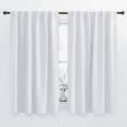 thumbnail image 1 of NICETOWN Blackout Curtains for Living Room, Thermal Insulation Backtab & Rod Pocket Room Darkening Drapes, Set of 2, W52 x L54, Greyish White, 1 of 8