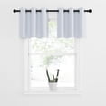 thumbnail image 1 of NICETOWN Blackout Kitchen Window Valances for Living Room, Thermal Insulated Blackout Grommet Short Curtains for Cafe Store, Greyish White, 42"x18", 2 Panels, 1 of 7