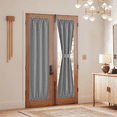 thumbnail image 1 of NICETOWN Door Curtain for back door window, Thermal Insulated Privacy French Sliding Glass Door Curtain Blackout Door Panel for Bedroom, Silver Grey, 54"x72", 1 PC, 1 of 7