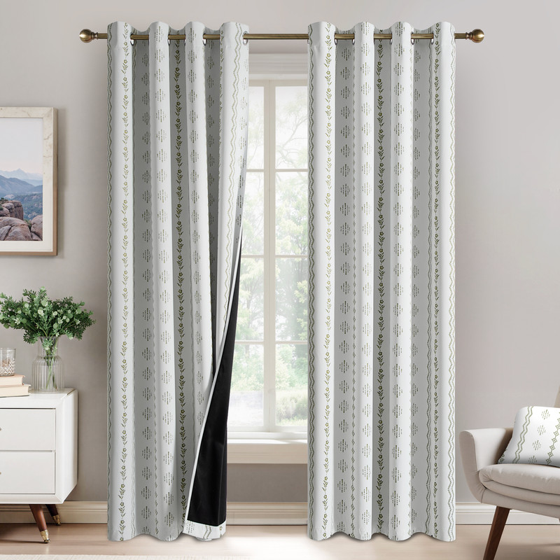 Tenda Oscurante NICETOWN Per Cucina, Pannello W52 L36 (2 Pannelli). Colore Toffee Brown, Con Occhielli, Blocca Luce E Riduce Rumore.