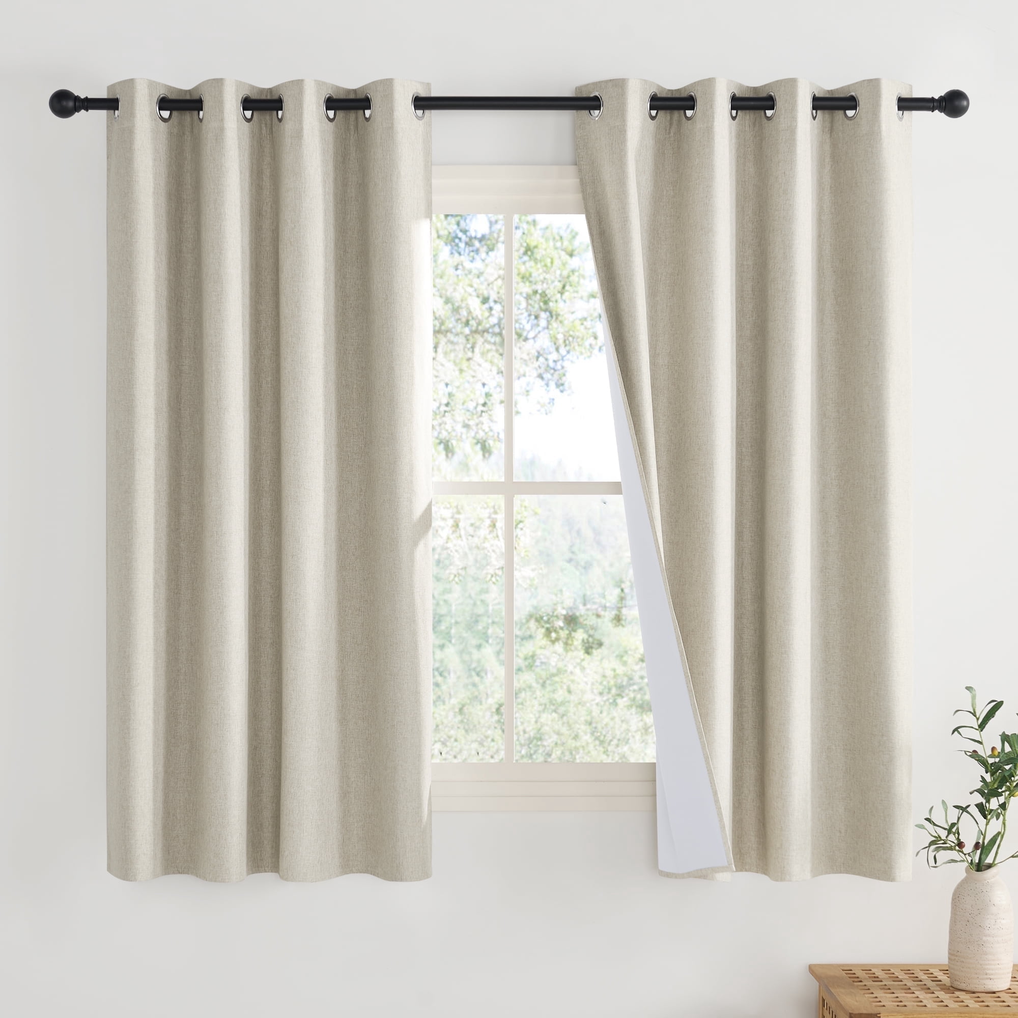 Reducing Thermal Noise With Insulation Reference: Nicetown Full Blackout Curtains Noise Reducing Grommet Modern Thermal