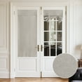thumbnail image 1 of NICETOWN Full Blackout Door Curtains for Classroom, Linen Blended French Door Blinds Privacy Thermal Insulated Room Darkening Tie Up Shades, Silver Grey, 26"x69", 1 Panel, 1 of 6