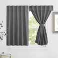 thumbnail image 1 of NICETOWN Grey Blackout Curtains for Living Room, Farmhouse Solid Thermal Insulated Self Adhesive Drapery Panels for Bedroom, 52"x48", 1 Panel, 1 of 9