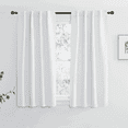 thumbnail image 1 of NICETOWN Kitchen Blackout Curtains Backtab and Rod Pocket Thermal Curtains for Winter, W34 x L54, 2 Panels, Greyish White, 1 of 8