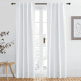 thumbnail image 1 of NICETOWN Luxury Blackout Curtains for Bedroom & Living Room, Thermal Insulated Backtab and Rod Pocket, 2 Panels, W34 x L84, Greyish White, 1 of 8