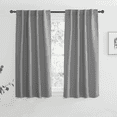 thumbnail image 1 of NICETOWN Modern Blackout Bedroom Curtains Backtab/Rod Pocket Solid Room Darkening Thermal Curtains, W34 x L48, Set of 2, Silver Grey, 1 of 8
