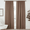 thumbnail image 1 of NICETOWN Modern Blackout Curtains 84 Inch Length 2 Panels Set Backtab and Rod Pocket Room Darkening Drapes, W52 x L84, 2 Panels, Cappuccino, 1 of 7