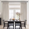 thumbnail image 1 of NICETOWN Pinch Pleated Linen Curtains 96 Inches Long for Bedroom, Linen Blended Light Filtering Window Curtains, Pinch Pleat Privacy Drapes with Hooks, Cream, 40"x96", 2 Panels, 1 of 8