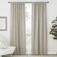 thumbnail image 1 of NICETOWN Pleated Blackout Curtains Cooling Backtab and Rod Pocket Luxury Curtains for Living Room, W52 x L84, Set of 2, Natural, 1 of 8