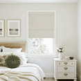 thumbnail image 1 of NICETOWN Roman Shades for Window, 100% Blackout Magnetic No Drill Cordless Blinds Room Darkening Thermal Insulated Linen Door Curtains for Bedroom Living Room, Natural, 27"x64", 1 Panel, 1 of 8