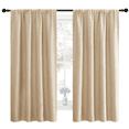 thumbnail image 1 of NICETOWN Room Darkening Curtains 63 inch Length for Bedroom Rod Pocket Thermal Insulated Curtains Drapes, Biscotti Beige, 2 Panels, 1 of 8