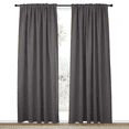 thumbnail image 1 of NICETOWN Room Darkening Curtains 84 inches long 2 Panels set Grey Back Tab and Rod Pocket Curtains Drapes for Living Room, 42"x84", 1 of 8