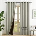 thumbnail image 1 of NICETOWN Room Darkening Sand Curtains for Bedroom, Blackout Curtains Thermal Insulated Privacy Protection Drapes Grommet Energy Efficient Window Drapes for Living Room, 52"x95", Sand, 2 Panels, 1 of 10