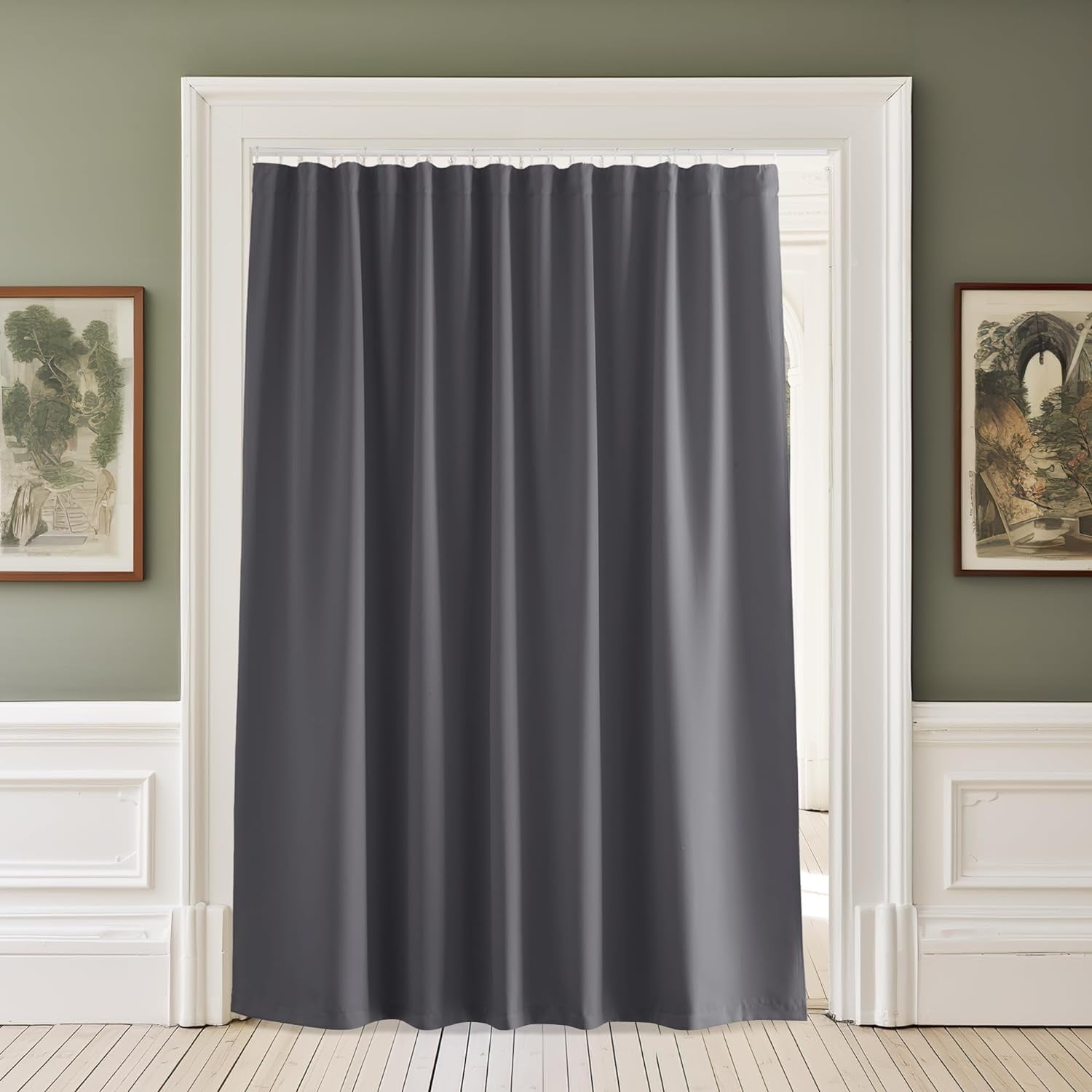 NICETOWN Room Darkening Curtains, Blackout Ceiling Track Curtains with