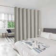 thumbnail image 1 of NICETOWN Room Divider Curtain Screen Partitions, Total Privacy Blackout Grommet Curtain for Bedroom Patio Sliding door, 1 Panel, 8.3ft Wide by 9ft Long, Natural), 1 of 6