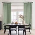 thumbnail image 1 of NICETOWN Sage Green Pinch Pleated Linen Curtains, Semi Sheer Linen Blended Light Filtering Curtains Pinch Pleat Privacy Drapes with Hooks for Bedroom Living Room, 40"x84", 2 Panels, 1 of 8