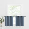thumbnail image 1 of NICETOWN Short Blackout Curtains for Bathroom, Light Blocking Thermal Insulated Curtains Privacy Grommet Window Treatment, 42"x24", Stone Blue, 2 Panels, 1 of 7