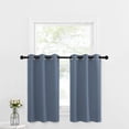 thumbnail image 1 of NICETOWN Short Blackout Curtains for Bathroom, Light Blocking Thermal Insulated Curtains Privacy Grommet Window Treatment, 42"x30", Stone Blue, 2 Panels, 1 of 7