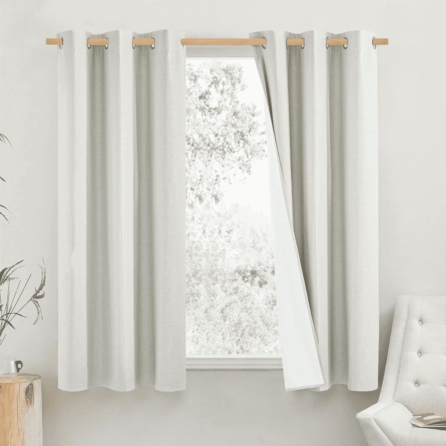 NICETOWN Tende Oscuranti Blu Cielo: 2 Pannelli 106x160 Cm, Risparmio Energetico E Privacy Totale