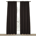 thumbnail image 1 of NICETOWN Solid Blackout Curtains Thermal Insulated Back Tab and Rod Pocket Black Curtains, 84" x 52" (2 Panels), 1 of 8