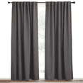 thumbnail image 1 of NICETOWN Thermal Insulated Blackout Curtains Back Tab and Rod Pocket Curtains Drapes 52x72 inch Grey 2 Panels, 1 of 8