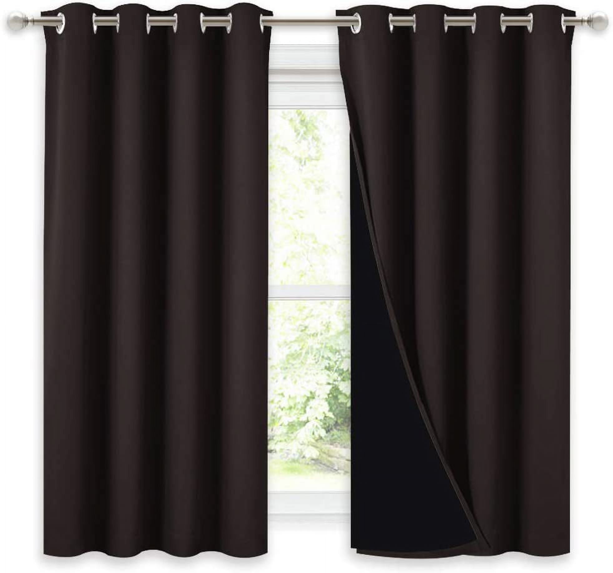 NICETOWN Truly Blackout Curtains 54 inches Length, 2 Thick Layers
