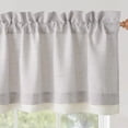 thumbnail image 1 of NICETOWN Valance Curtains for Kitchen, Semi sheer Light Filtering Linen Valance for Bathroom & Kitchen, Rod Pocket Rustic Soft Linen Valance, Angora, 1 Panel, 1 of 8