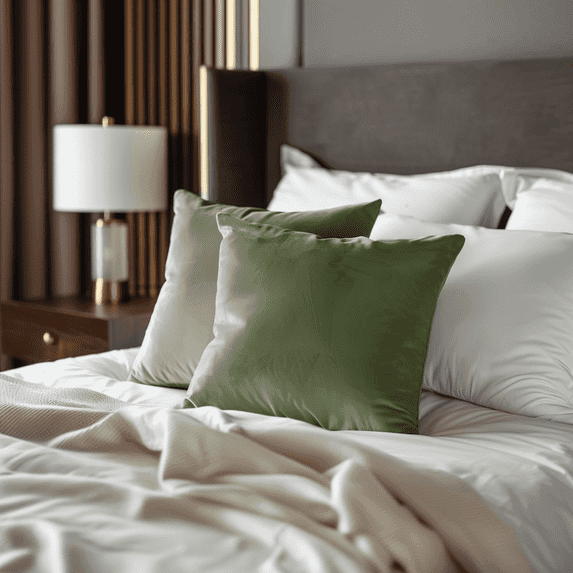 NICETOWN Velvet Throw Pillowcases for Bedroom Bed, Soft Luxury Square Cushion Cases Decorative Pillow Covers for Dining Room Garden Bench Car, 18"x18", Sage Green