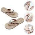 thumbnail image 1 of NICEXMAS 1 Pair Slippers for Women Low Heel Slippers Rubber Apricot Non-slip Casual Flip-flops Women, 1 of 7