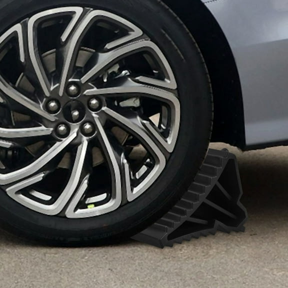 NICEXMAS 1 Pair Universal Design Rubber Wedges Shims To Stop Tire Skid During Parking