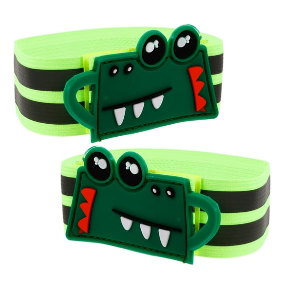 NICEXMAS 1Pair Green Reflective Camping Pant Leg Belt Elastic Adjustable Trouser Straps for Outdoor Activities