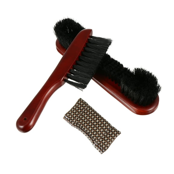 NICEXMAS Dark Red Billiard Table and Rail Brush Cleaning Kit for Pool Tables, 26x24x5.5cm, 1 Set