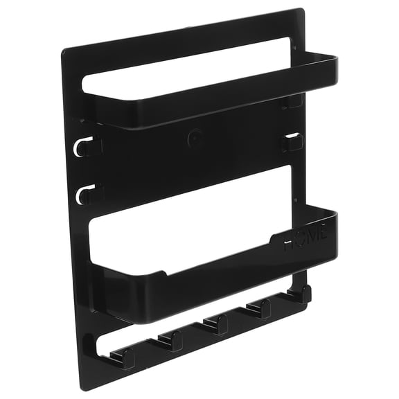 NICEXMAS 1Set Compact Entryway Organizer Wall Shelf with Key Hooks and Mail Storage