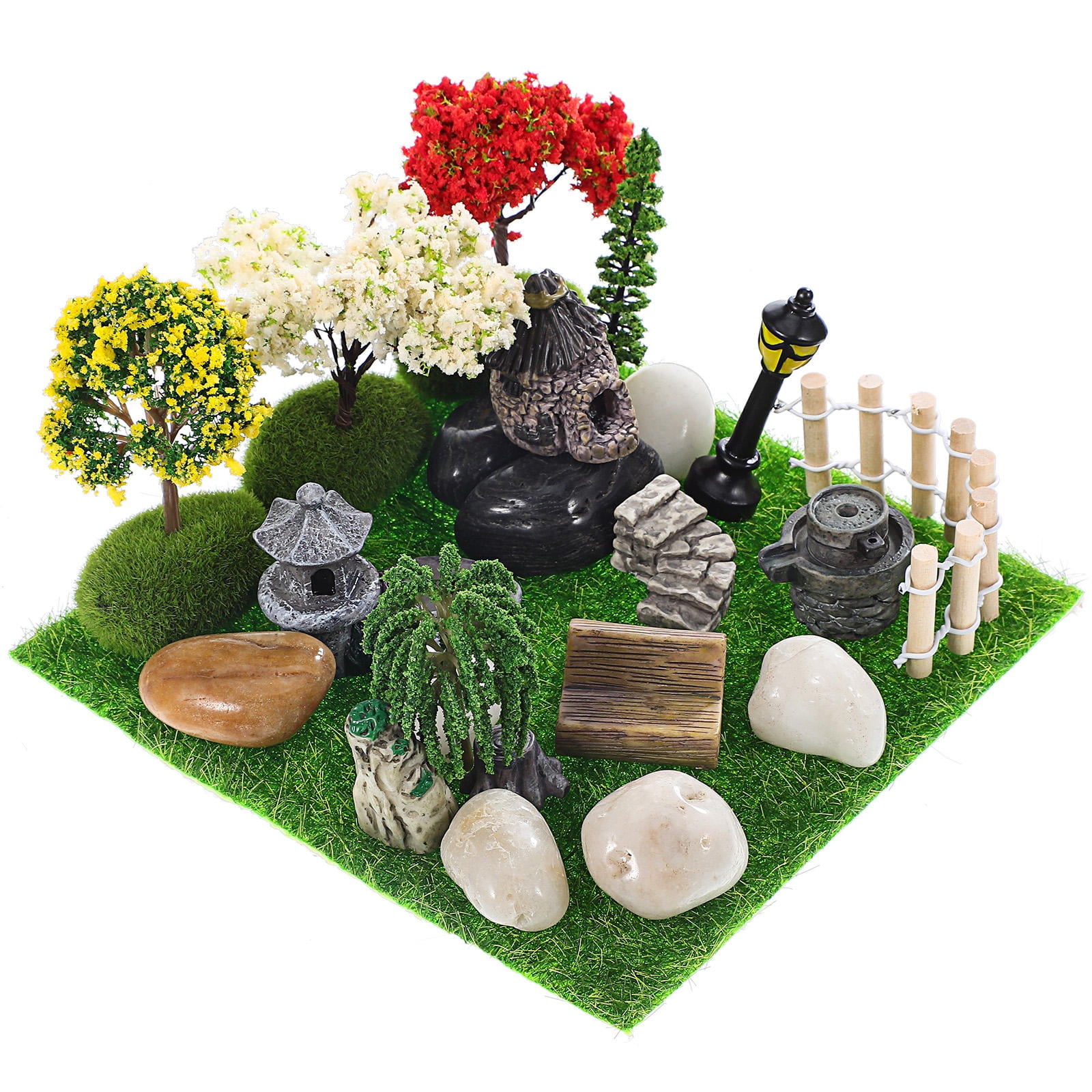 WinnerWhy 116 Pcs Miniature Garden Set - Fairy House Accessories, Mini Trees & Fake Succulents For DIY Crafts - View #10