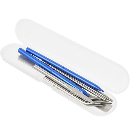 NICEXMAS Bracelet Weaving Tool Knitting Kit Blue Stainless Steel 1 Set
