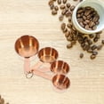 thumbnail image 1 of NICEXMAS Copper Measuring Cups Set with Stainless Steel Spoons for Accurate Home Baking and Cooking, 1 of 5
