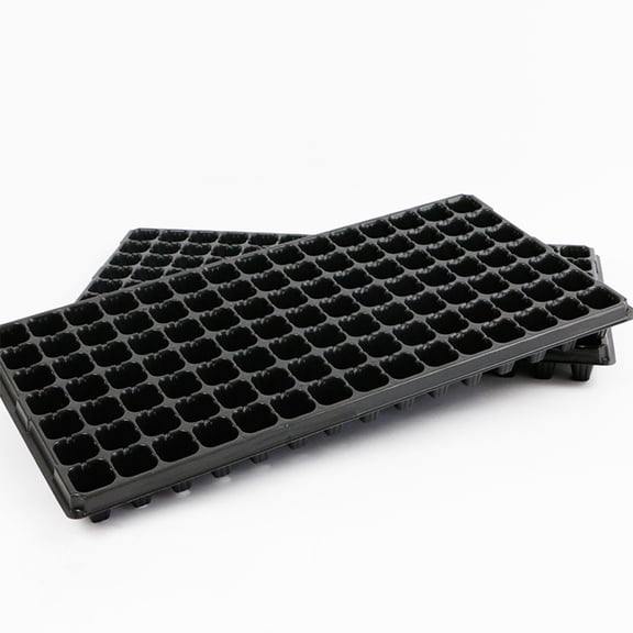 NICEXMAS 10Pcs Black Plastic Tray for Garden 105 Hole Cells Grower for Plants Easy Root Growth