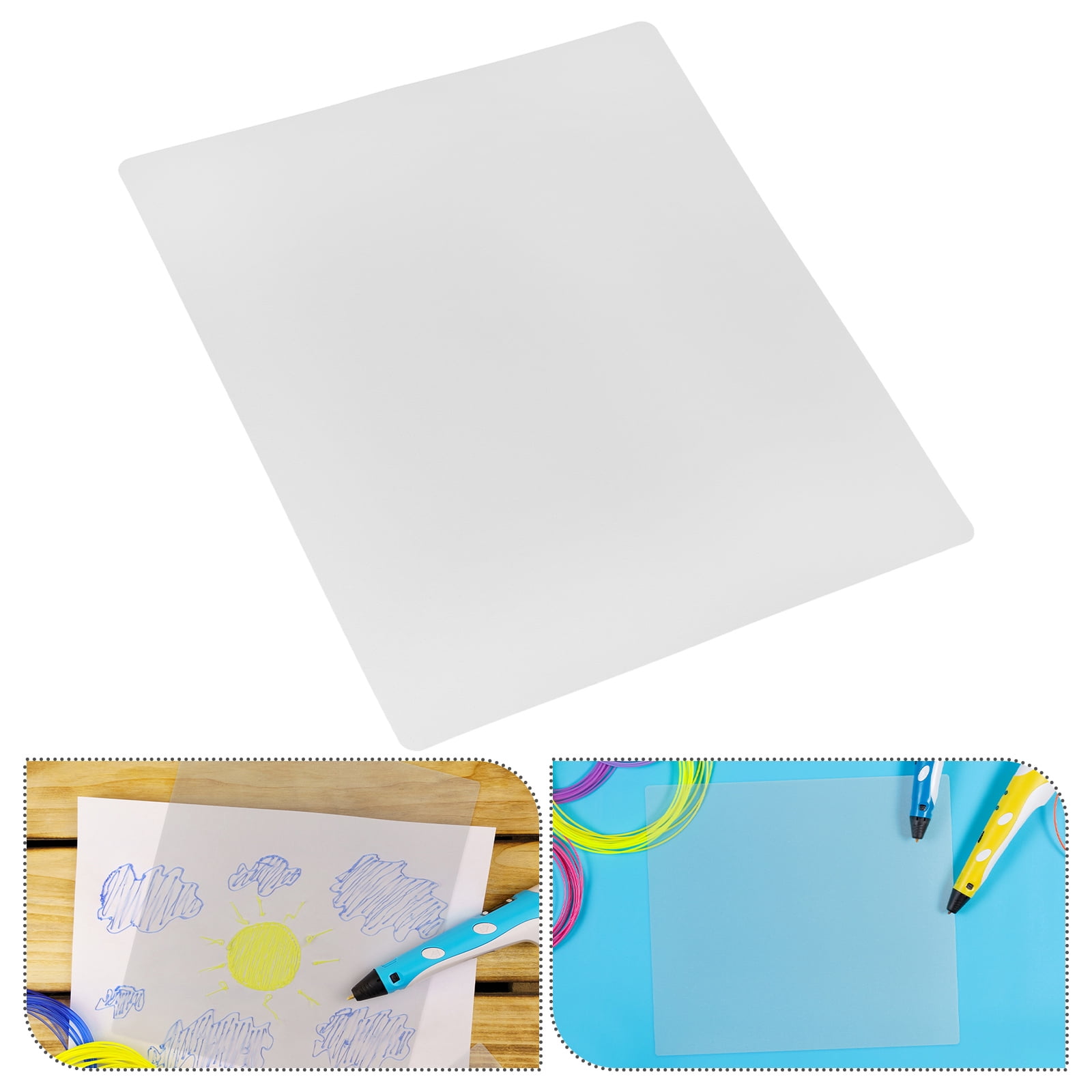 NICEXMAS Plastic Film Sheets Transparent 10Pcs for 3D Drawing and ...