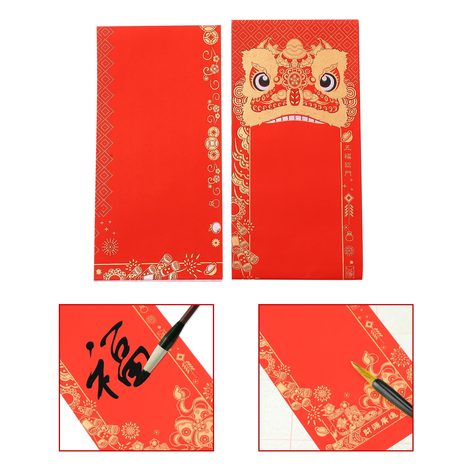 NICEXMAS 10 Sets Chinese New Year Spring Festival Couplets Paper, Blank ...