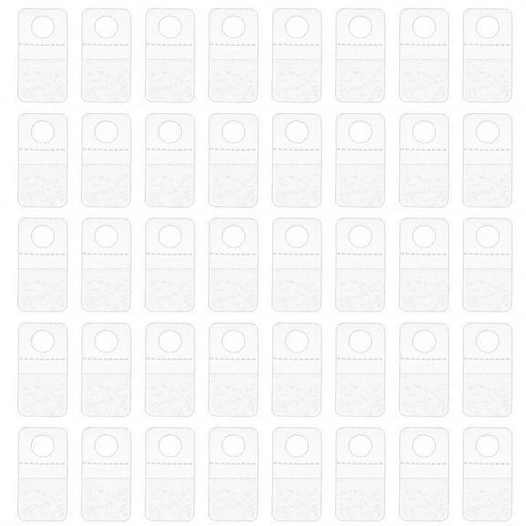 NICEXMAS 100 Pcs Aircraft Hole Hook Tabs Hook Adhesive Pegboard Display Hangers Pvc 4.00X2.00X0.10CM