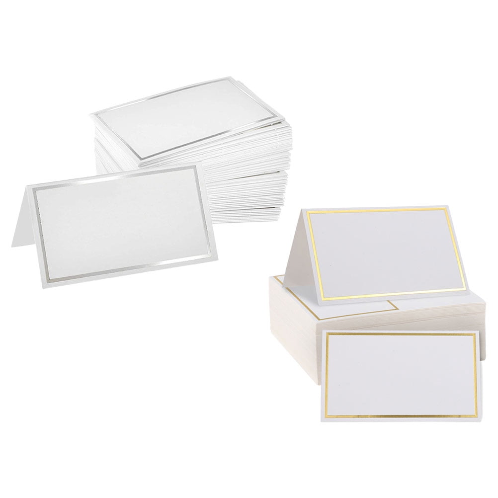 NICEXMAS 100 Pcs Delicate Table Cards Flags for Seating Chart Small