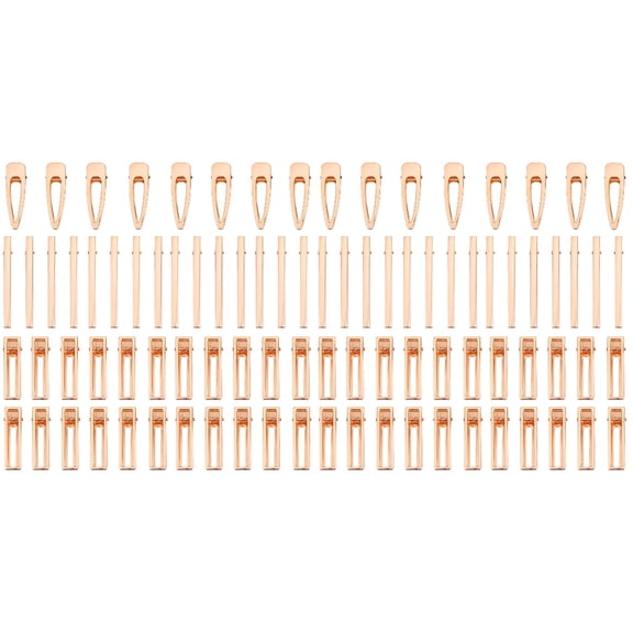 NICEXMAS 100 Pcs Metal Hair Clips and Barrettes for Epoxy Resin Crafting, Hair Accessories for Styling