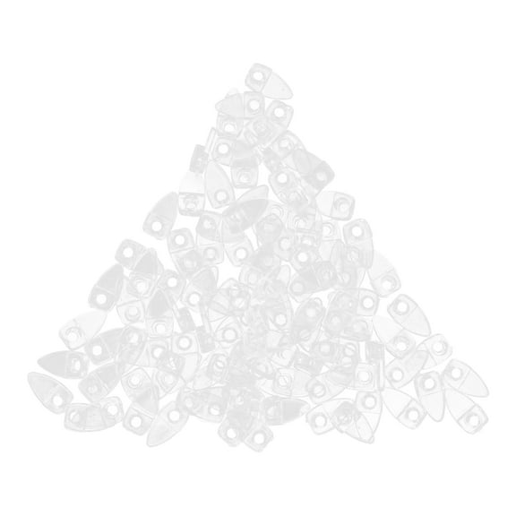 NICEXMAS 100Pcs Glass Retainer Clips Transparent Plastic for Cabinet Fixation Furniture Installation